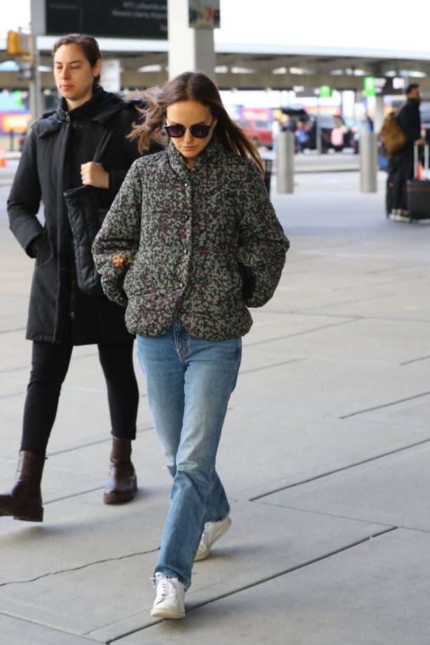 Natalie Portman -  Arrives into JFK in New York